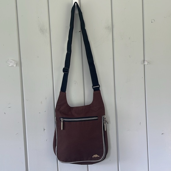 Roots Crossbody Bag Shoulder Bag Brown Beaver Canvas - Picture 2 of 12